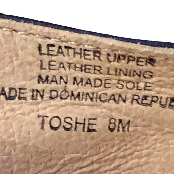 Nurture Toshe Espadrilles Peek Toe Sandals Womens 8M Used Blue Leather - Picture 10 of 16